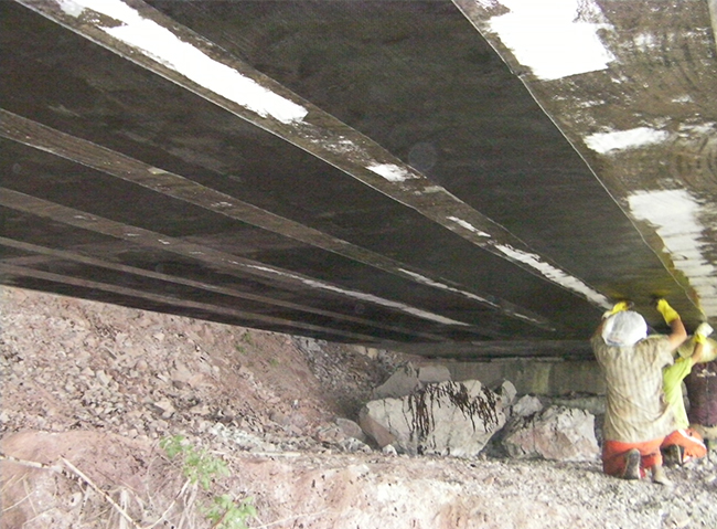 中山桥梁碳纤维加固